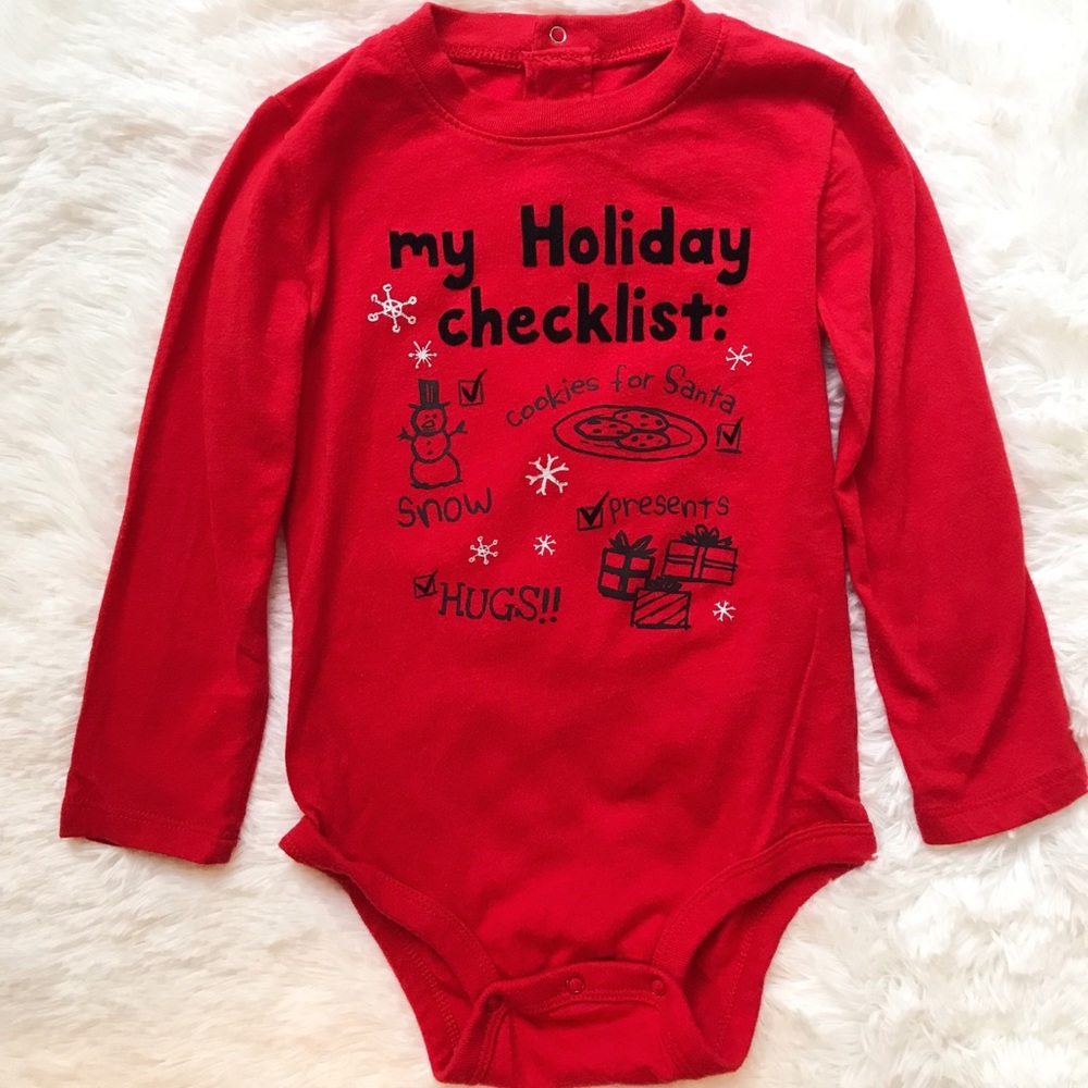 Holiday Red Onesie 18-24 Months